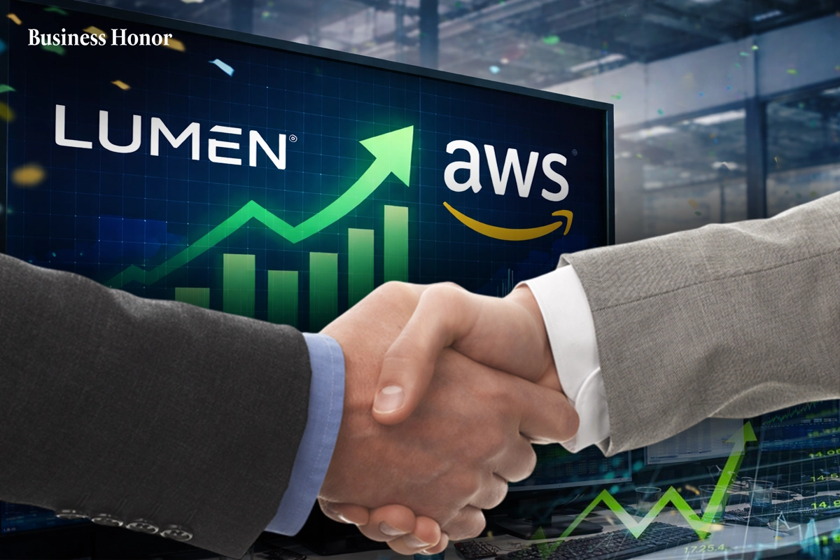 Business Honor Amazon Cloud Lumen Partnership Boosts Shares