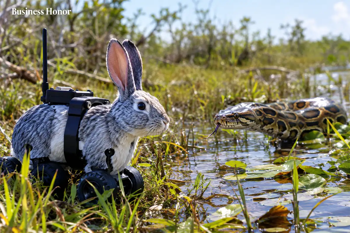 Florida Deploys Robot Rabbits to Lure Burmese Pythons in Everglades